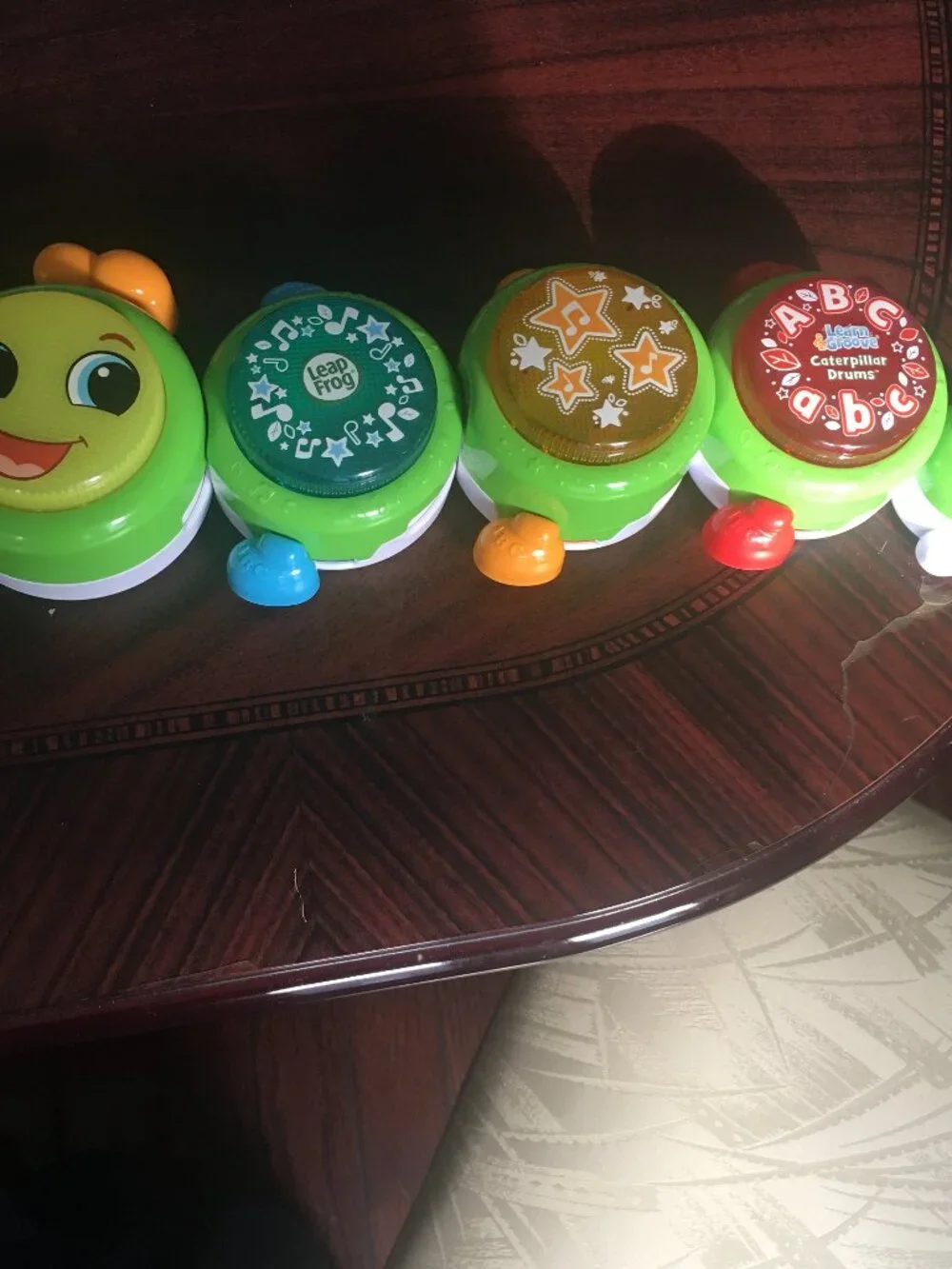 Leap Frog Learn & Groove Caterpillar Drums Flexible Music Sounds Interactive EUC